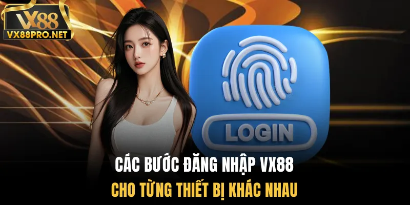 Các bước đăng nhập vx88 cho từng thiết bị khác nhau